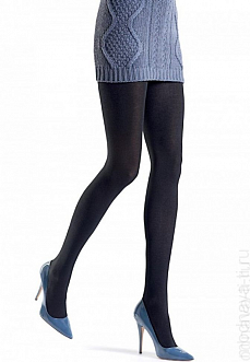 Колготки OROBLU TESSIE fine cotton wool хлопок шерсть черные теплые